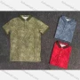 Wholesale Men's Casual 100% Cotton Leaf Print Short Sleeve Polo Shirt 80410# preview