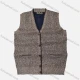Wholesale Men's Casual Sleeveless Button Closure Chunky Knit Sweater Vests Brown Clothing Wholesale Market Liuhua