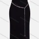 Wholesale Rhinestones Decor Metal Waist Chain QDLF2310# Silver Clothing Wholesale Market Liuhua