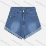 Wholesale Women's Casual Rolled Frayed Raw Hem Distressed Denim Shorts With Pockets preview