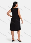 Wholesale Women's Plus Size Elegant Crew Neck Sleeveless Embroidery Knee Length Tank Dress - Liuhuamall