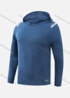 Wholesale Men`s Slim Fit Long Sleeve Lightweight Jacquard Striped Trim Athletic Hoodie T217# - Liuhuamall