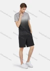 Wholesale Men's Sporty Round Neck Short Sleeve Gradient Quick Dry Breathable T-Shirt - Liuhuamall
