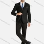 Wholesale Men's Button Blazer&Vest&Suit Pants 3-Piece Slim Fit Plain Suit Sets preview