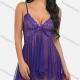 Wholesale Women's Sexy See Through Lace Ruched Cami Lingerie 1239# Blue Clothing Wholesale Market Liuhua