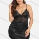 Wholesale Women's Sexy See Through Lace Cami Lingerie 1257# Black Clothing Wholesale Market Liuhua
