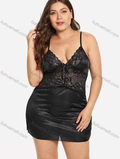 Wholesale Women's Sexy See Through Lace Cami Lingerie 1257#