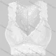 Wholesale Women's Breathable Seamless Guipure Lace Plain Bra 1287# White Clothing Wholesale Market Liuhua