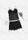 Wholesale Women's Sexy Lace Trim Cami Top & Shorts 2 Piece Pajamas Sets 1293# - Liuhuamall