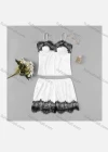 Wholesale Women's Sexy Lace Trim Cami Top & Shorts 2 Piece Pajamas Sets 1293# - Liuhuamall
