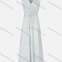 Wholesale Women's Casual Sleeveless Wrap V Neck Floral Print Maxi Tank Dress With Tie Belt preview