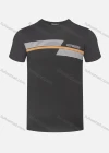 Wholesale Men's Casual Striped Letter Print Round Neck Short Sleeve Tee - Liuhuamall
