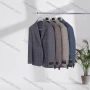 Wholesale Men's Business Lapel Single Breasted Plaid Flap Pockets Blazer Jacket 32491# preview