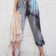 Women's Casual Plain Tie Dye Drawstring Capris Joggers 1# Clothing Wholesale Market -LIUHUA