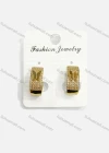 Wholesale Fashionable Copper Gold Plated Butterfly Rhinestone Hoop Hypoallergenic Earrings - Liuhuamall