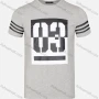 Wholesale Men's Casual Digital Print Striped Round Neck Short Sleeve Tee preview