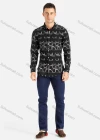 Wholesale Men's Casual Long Sleeve Geometric Print Button Down Shirt - Liuhuamall