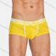 Wholesale Men's Basic 100%Cotton Antibiotic Moisture Wicking Breathable Anti-Chafing Boxer Briefs Yellow Clothing Wholesale Market Liuhua