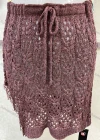 Wholesale Women's Plain Woven Drawstring Skirt - Liuhuamall