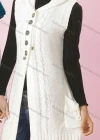 Wholesale Women's Sleeveless Button Front Dual Pockets Drawstring Cardigan - Liuhuamall