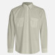 Men's Slim Fit Long Sleeve Flap Pockets Button Down Plain Shirts 69# Clothing Wholesale Market -LIUHUA
