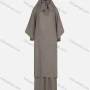 Wholesale Women's Muslim Islamic Modest Prayer Abaya Dress With Hijab 2 Pieces Set preview