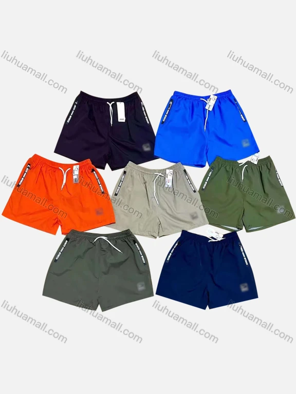 Wholesale Men's Swim Trunks Quick Dry Plain Drawstring Beach Shorts