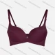 Wholesale Women's Plain Adjustable Straps Bra 018# Maroon Clothing Wholesale Market Liuhua