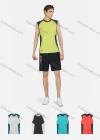 Wholesale Men's Sporty Round Neck Sleeveless Colorblock Breathable Tank Top - Liuhuamall