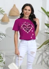 Wholesale Women's Casual Floral Print Crew Neck Short Sleeve T-Shirt - Liuhuamall