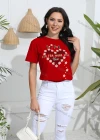 Wholesale Women's Casual Floral Print Crew Neck Short Sleeve T-Shirt - Liuhuamall