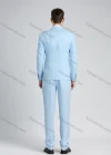 Wholesale Men's Linen Casual Slim Fit Lapel Plain Two Buttons Pocket 2 Pieces Suit Set - Liuhuamall