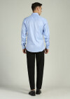 Wholesale Men's Button Down Long Sleeve Plain Formal Business Shirt - Liuhuamall