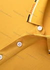 Wholesale Unisex Casual Slim Fit Short Sleeve Striped Trim Button Front Polo Shirts - Liuhuamall