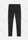 Wholesale Women's Plain Slim Fit Button Closure Patch Pocket Slim Fit Denim Jean - Liuhuamall