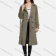 Wholesale Women's Lapel Straps Double Breasted Belted Pockets Plain Mid Length Trench Coat 10# Clothing Wholesale Market Liuhua