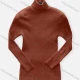 Wholesale Men's Casual Plain Turtleneck Long Sleeve Sweater Saddle Brown Guangzhou Clothing Wholesale Market & Suppliers -LIUHUAMALL