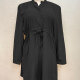 Women's Casual Stand Collar Long Sleeve Buttons Drawstring Short Dress 10# Clothing Wholesale Market -LIUHUA