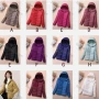 Wholesale Women's Casual Hooded Long Sleeve Zipper Plain Puffer Jacket preview