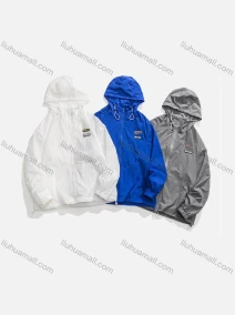 Wholesale Men's Casual Drawstring Lightweight Zip Up Sunscreen Hoodie, LIUHUA CLOTHING WHOLESALE