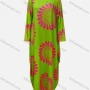 Wholesale Women's African Crew Neck Long Sleeve Floral Curved Hem Loose Fit Dress 8824# preview