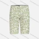 Wholesale Men's Casual Leaf Allover Print Straight Leg Shorts YXLGW-SHCT-22# Light Green Clothing Wholesale Market Liuhua