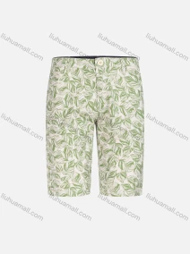 Wholesale Men's Casual Leaf Allover Print Straight Leg Shorts YXLGW-SHCT-22#, LIUHUA CLOTHING WHOLESALE
