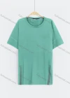 Wholesale Men's Casual Plain Reflective Stripes Round Neck Short Sleeve Tee - Liuhuamall
