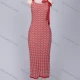 Wholesale Women's Trendy Chevron Lace Up High Waist Slim Fit Cami Maxi Dress 61050# Red Guangzhou Clothing Wholesale Market & Suppliers -LIUHUAMALL