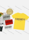 Wholesale Boy's Casual Letter Print Round Neck Short Sleeve Tee - Liuhuamall