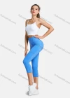 Wholesale Women's Plain Patch Pockets Elastic Sporty Legging - Liuhuamall
