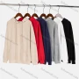Wholesale Women's Basics Long Sleeve Plain Drawstring Casual Hoodie Sweatshirt With Kangaroo Pocket 0005# preview