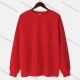 Wholesale Women's Basics Plain Crew Neck Pullover Long Sleeve Casual Sweatshirt 0004# Red Clothing Wholesale Market Liuhua