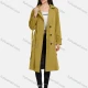 Wholesale Women's Lapel Straps Double Breasted Belted Pockets Plain Mid Length Trench Coat 19# Clothing Wholesale Market Liuhua